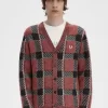 Glitch Tartan Men’s Cardigan Glitch Tartan Men’s Cardigan