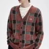 Glitch Tartan Men’s Cardigan Glitch Tartan Men’s Cardigan