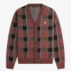 Glitch Tartan Men’s Cardigan Glitch Tartan Men’s Cardigan