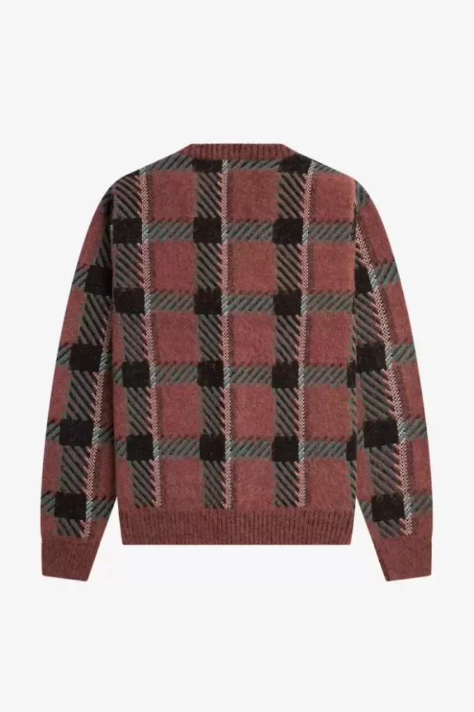 Glitch Tartan Men’s Cardigan Glitch Tartan Men’s Cardigan