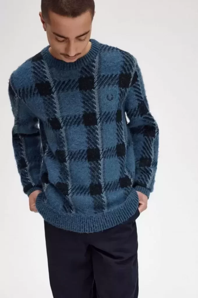 Glitch Tartan Men’s Jumper Glitch Tartan Men’s Jumper