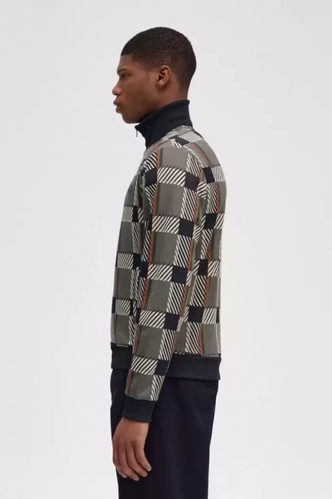 Glitch Tartan Men’s Track Jackets Glitch Tartan Men’s Track Jackets