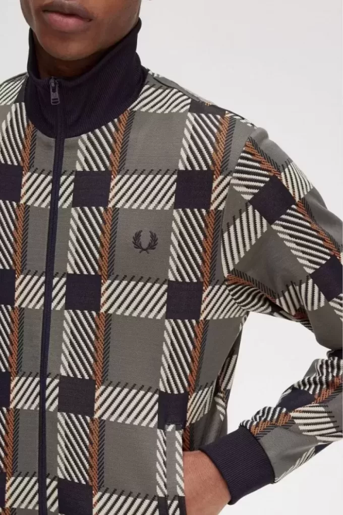 Glitch Tartan Men’s Track Jackets Glitch Tartan Men’s Track Jackets