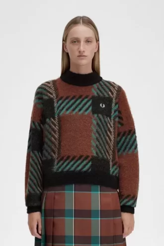 Glitch Tartan Women’s Jumper