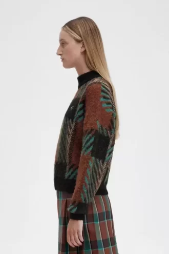 Glitch Tartan Women’s Jumper
