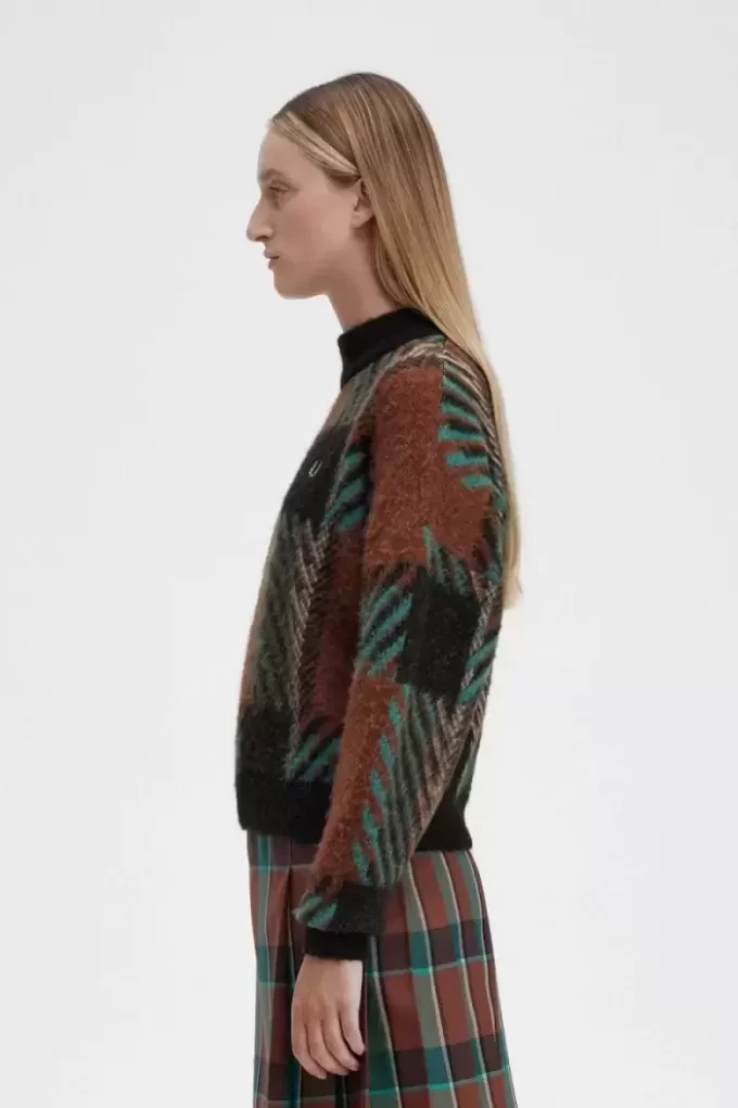 Glitch Tartan Women’s Jumper Glitch Tartan Women’s Jumper