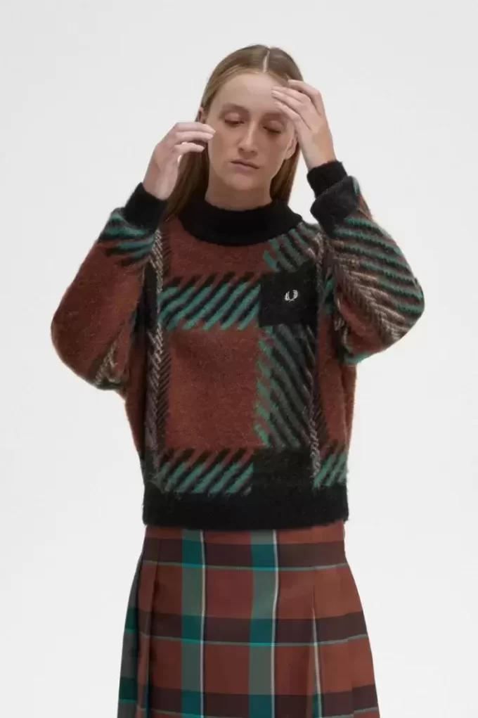 Glitch Tartan Women’s Jumper Glitch Tartan Women’s Jumper