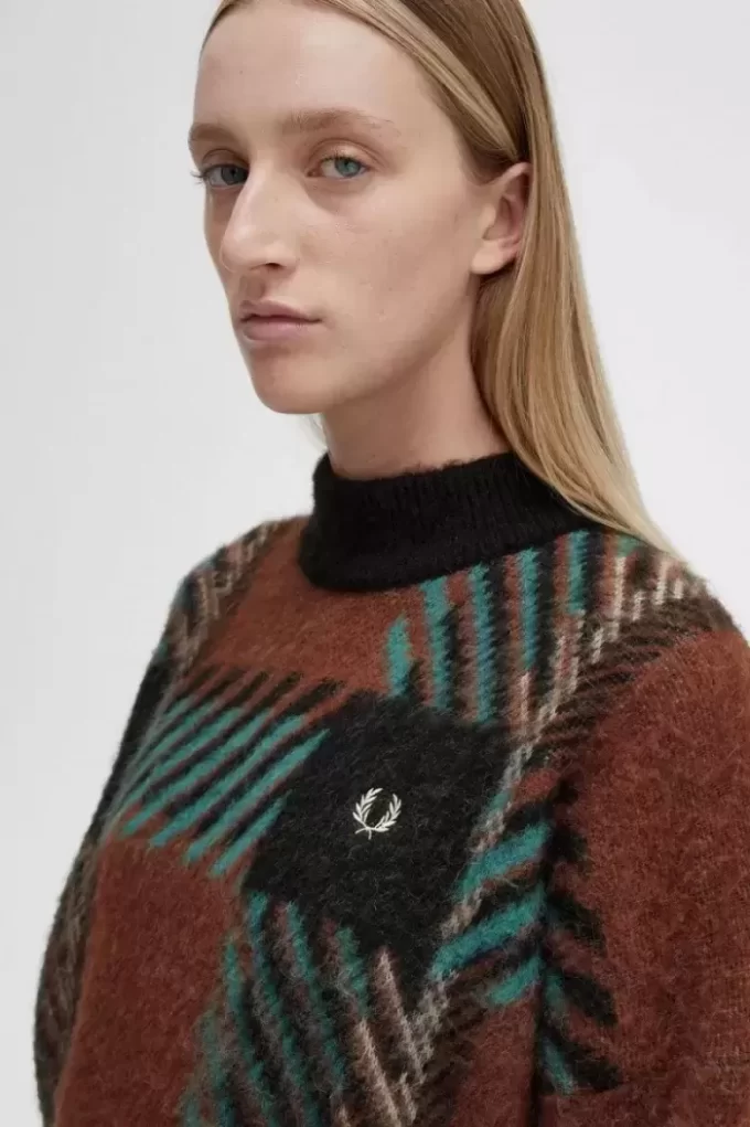 Glitch Tartan Women’s Jumper Glitch Tartan Women’s Jumper