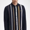 Gradient Stripe Long Sleeve Men’s Polo Shirt Gradient Stripe Long Sleeve Men’s Polo Shirt