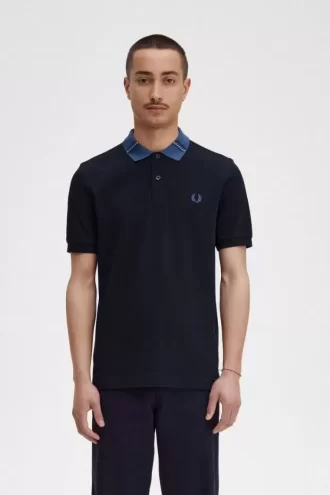 Graphic Collar Men’s Polo Shirt