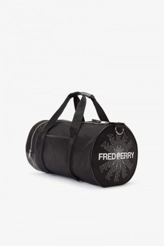 Graphic Print Barrel Bags