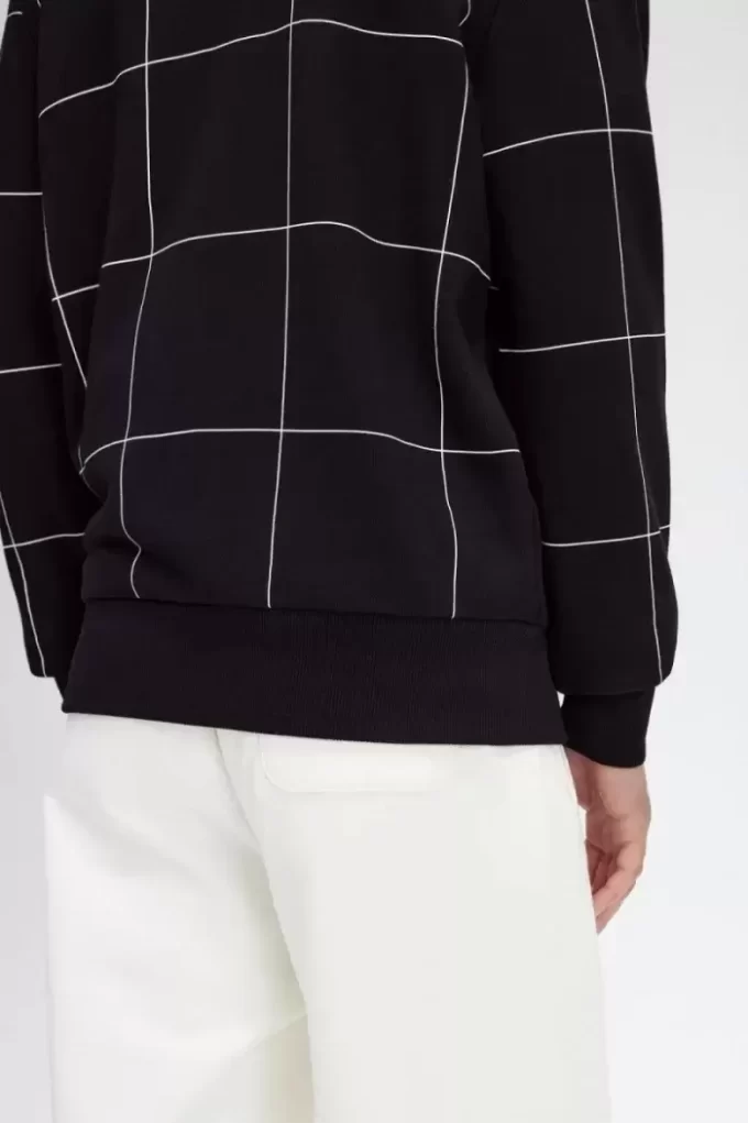 Grid Detail Men’s Sweatshirts