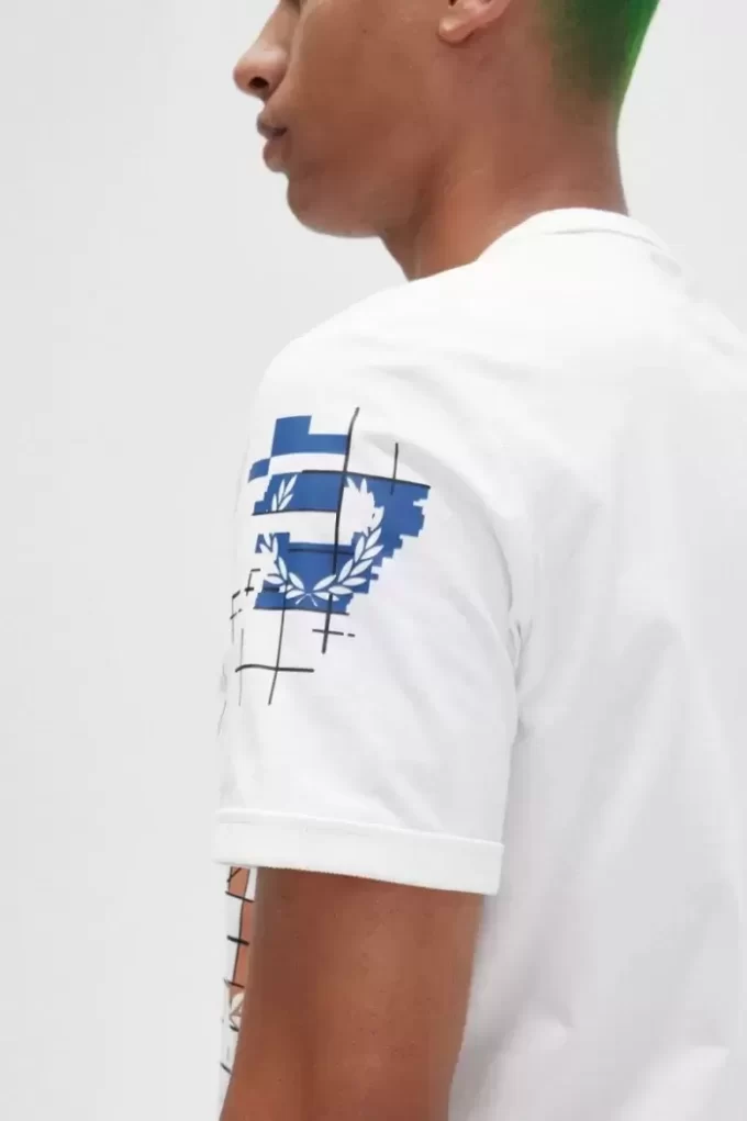 Grid Print Men’s T-Shirt Grid Print Men’s T-Shirt