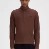 Honeycomb Cotton Long Sleeve Men’s Polo Shirt