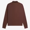 Honeycomb Cotton Long Sleeve Men’s Polo Shirt