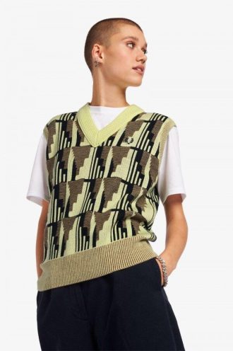 Jacquard Knitted Tank Knitwear