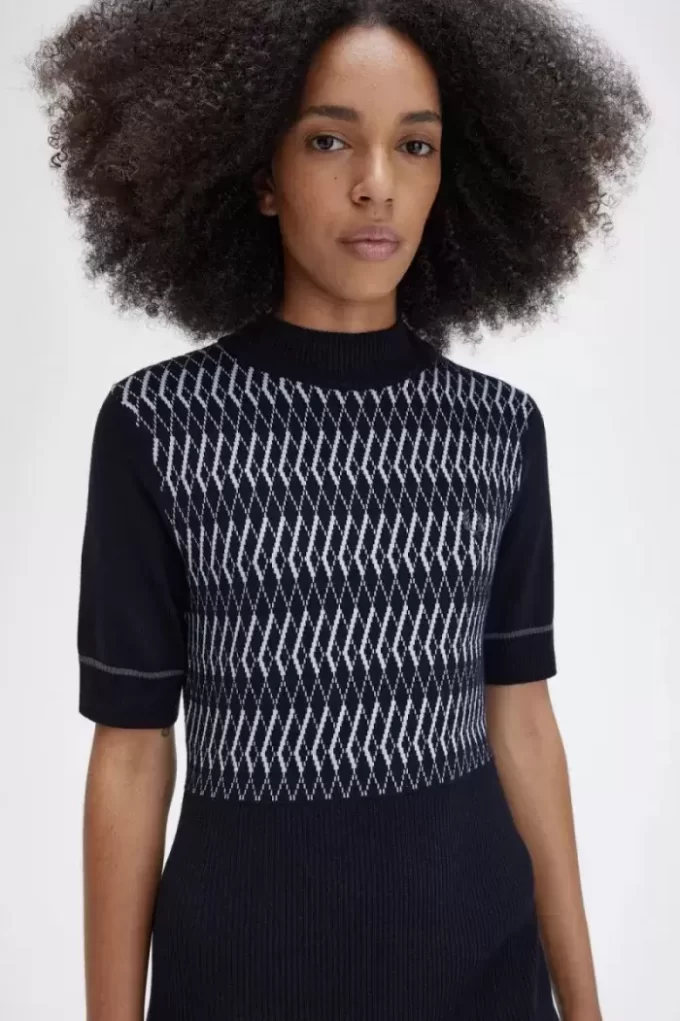 Jacquard Knitted Women’s Dress