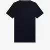 Jacquard Trim High Neck Women’s T-Shirt