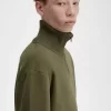 Knitted Trim Zip Neck Men’s Sweatshirts Knitted Trim Zip Neck Men’s Sweatshirts