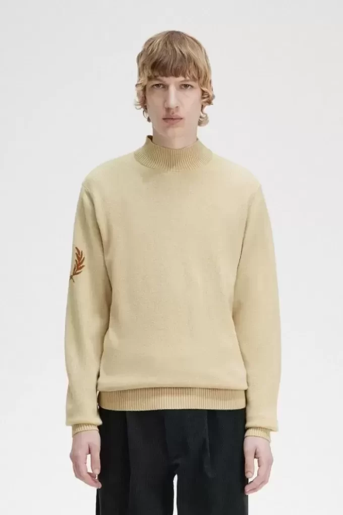 Laurel Wreath Mock Neck Men’s Jumper Laurel Wreath Mock Neck Men’s Jumper