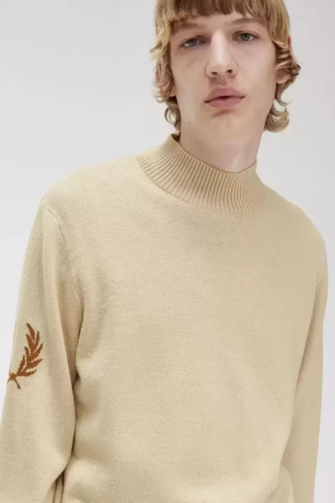 Laurel Wreath Mock Neck Men’s Jumper Laurel Wreath Mock Neck Men’s Jumper