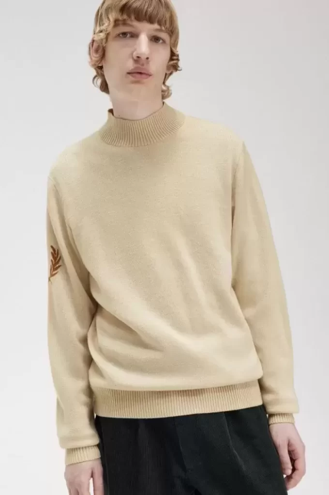 Laurel Wreath Mock Neck Men’s Jumper Laurel Wreath Mock Neck Men’s Jumper