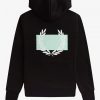 Laurel Wreath Print Hooded Sweatshirts