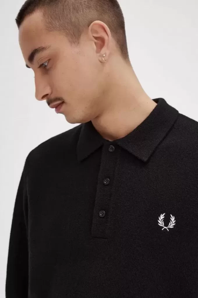 Laurel Wreath Trim Knitted Men’s Shirt