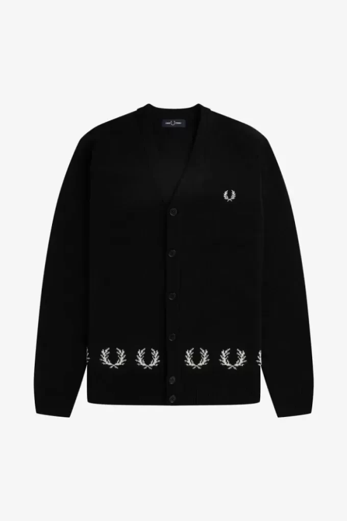 Laurel Wreath Trim Men’s Cardigan Laurel Wreath Trim Men’s Cardigan
