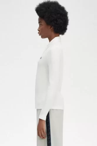 Long Sleeve Ribbed Women’s Polo Shirt