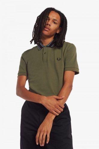 Medal Stripe Polo Shirts
