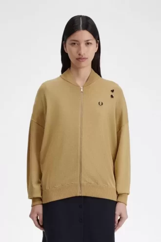 Metallic Knitted Bomber Women’s Jackets 1964
