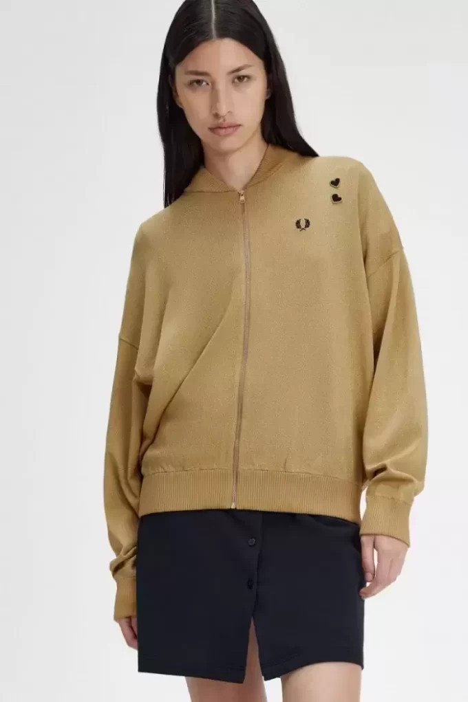Metallic Knitted Bomber Women’s Jackets 1964 Metallic Knitted Bomber Women’s Jackets 1964