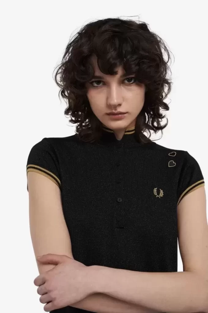 Metallic Knitted Women’s Dress
