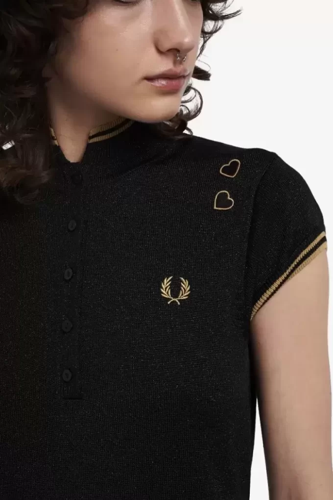 Metallic Knitted Women’s Dress
