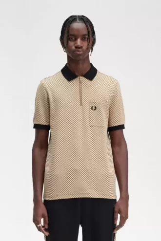 Micro Chequerboard Men’s Polo Shirt