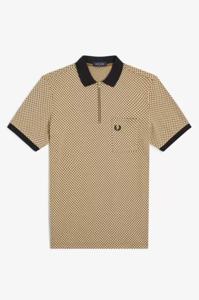 Micro Chequerboard Men’s Polo Shirt Micro Chequerboard Men’s Polo Shirt