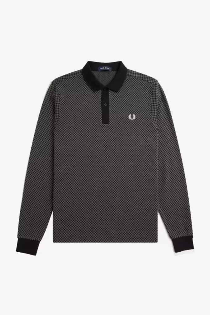 Micro Chequerboard Men’s Polo Shirt Micro Chequerboard Men’s Polo Shirt