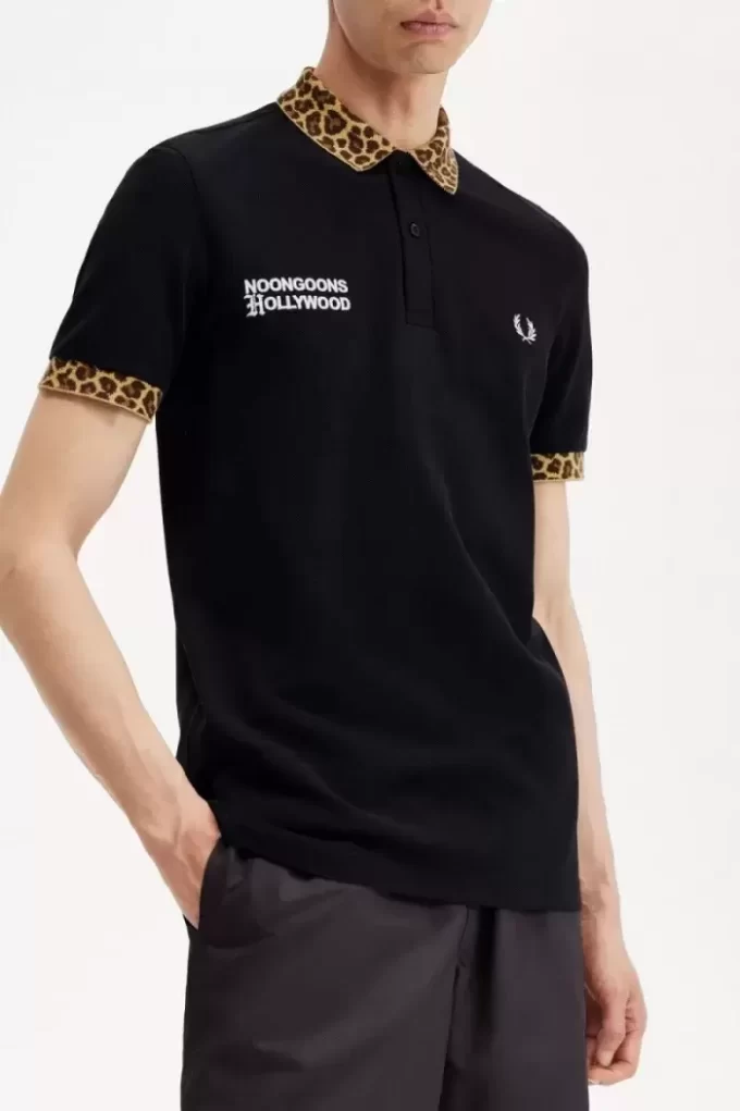 Noongoons Leopard Print Men’s Polo Shirt Noongoons Leopard Print Men’s Polo Shirt