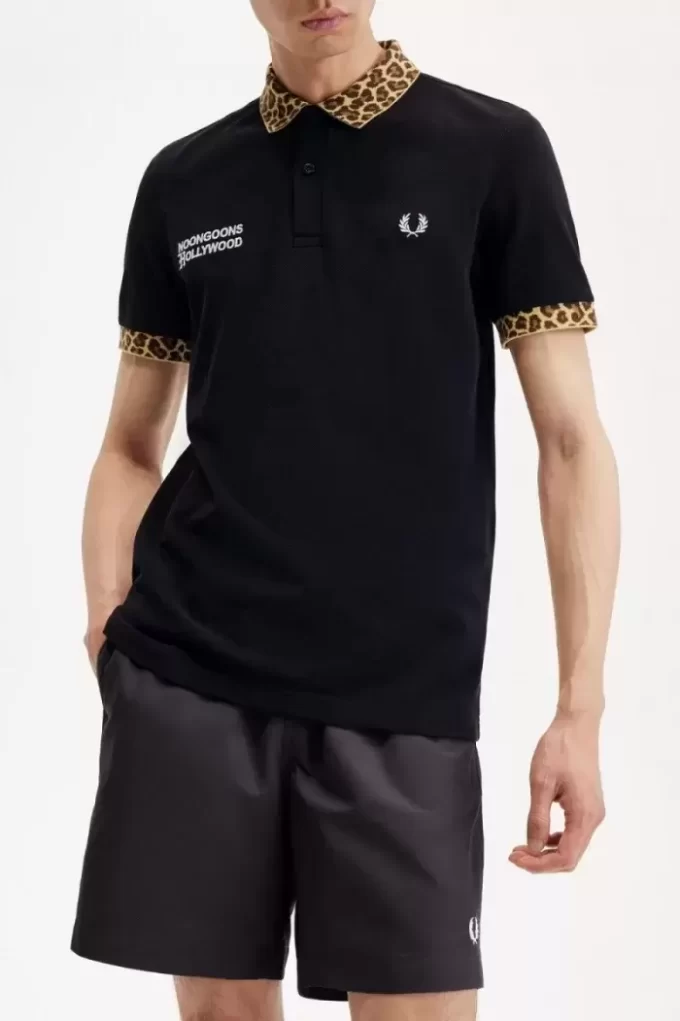 Noongoons Leopard Print Men’s Polo Shirt Noongoons Leopard Print Men’s Polo Shirt