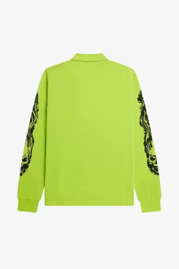 Noongoons Long Sleeve Graphic Men’s Polo Shirt Noongoons Long Sleeve Graphic Men’s Polo Shirt