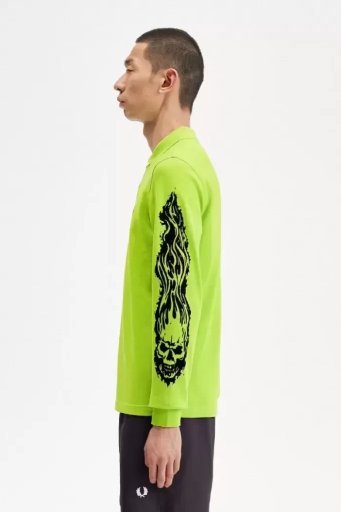 Noongoons Long Sleeve Graphic Men’s Polo Shirt Noongoons Long Sleeve Graphic Men’s Polo Shirt