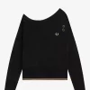 Off-The-Shoulder Knitted Women’s T-Shirt