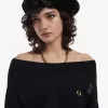 Off-The-Shoulder Knitted Women’s T-Shirt