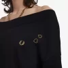 Off-The-Shoulder Knitted Women’s T-Shirt