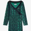 Off-the-Shoulder Snakeprint Women’s Dress