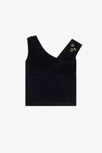 Off-The-Shoulder Velour Women’s T-Shirt
