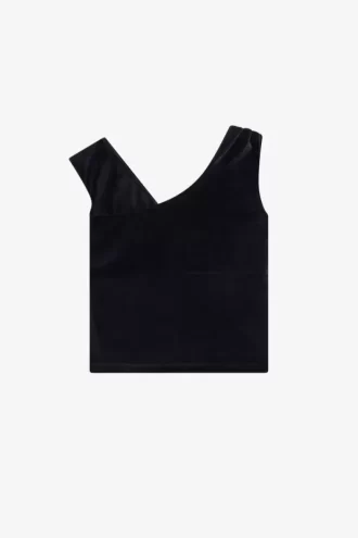 Off-The-Shoulder Velour Women’s T-Shirt