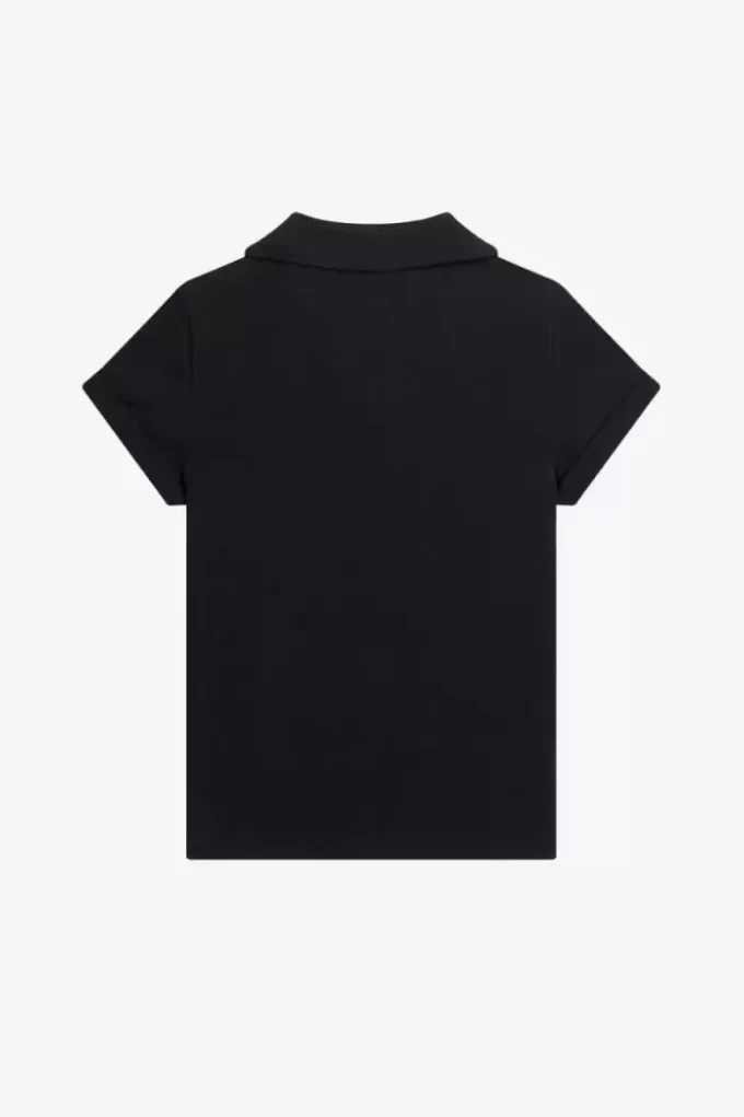 Open-Collar Piqué Women’s Polo Shirt