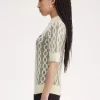 Open-Knit Short Sleeve Women’s Jumper